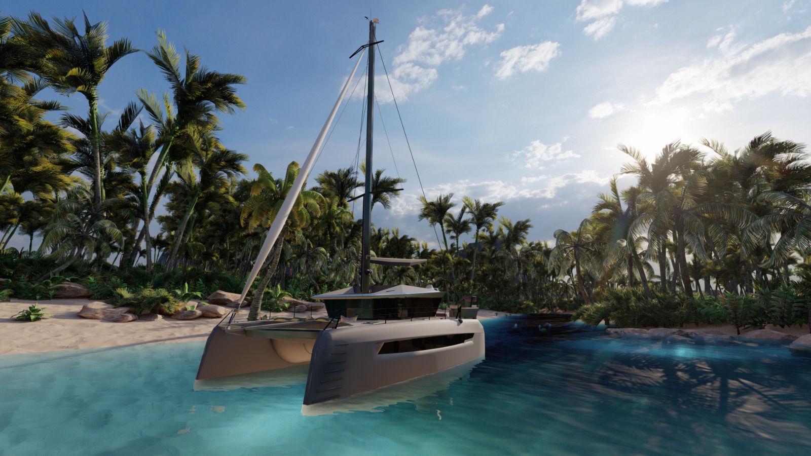 ONYX 10.5 Catamaran, full view ONYX 10.5 Catamaran, full view